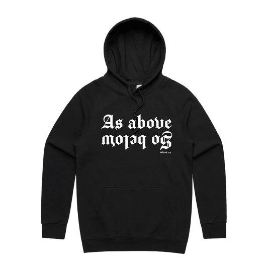 Black front flat lay