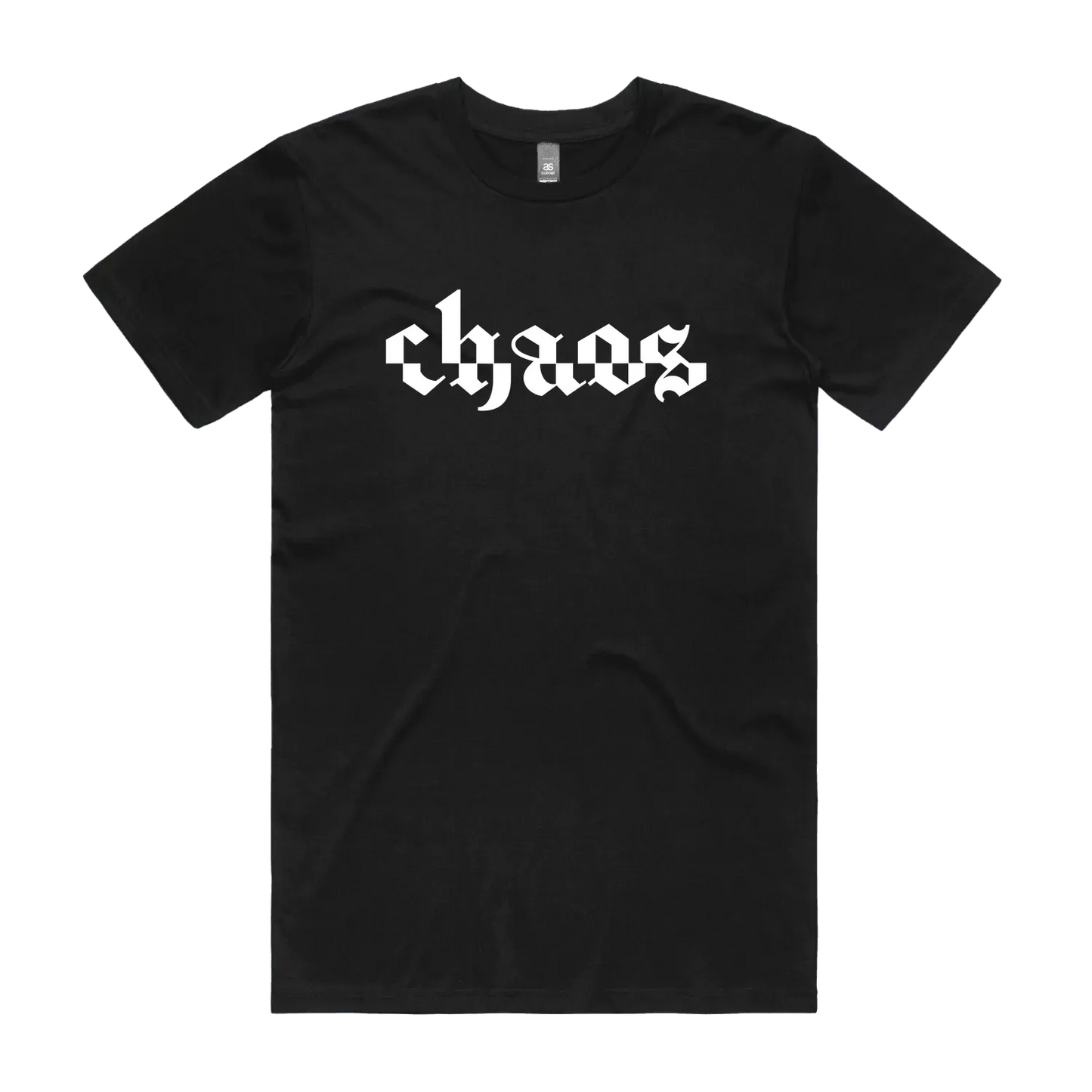 Black front flat lay