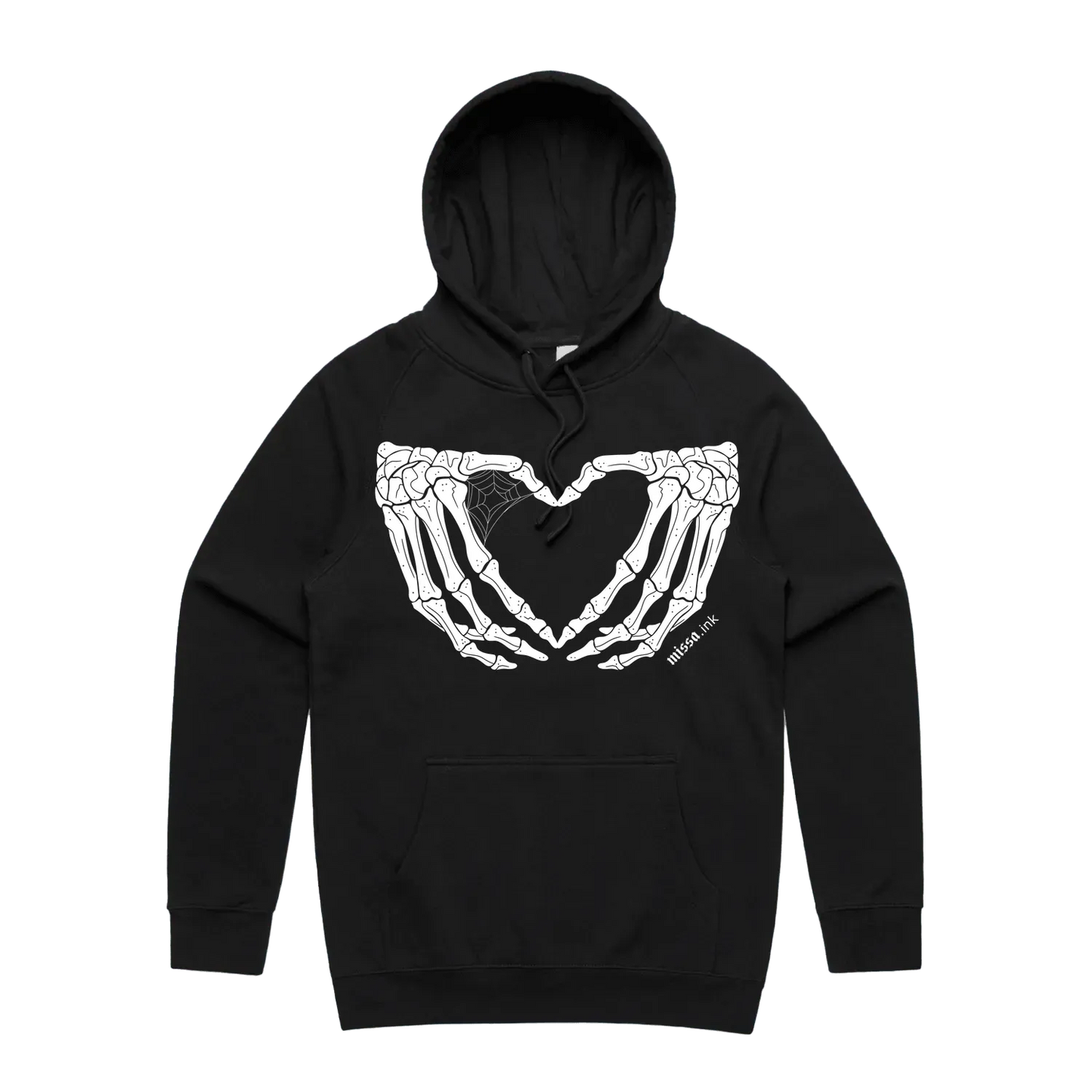 Black front flat lay