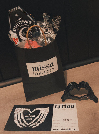 Spooky Gift Bag #1 (BONUS $50 tattoo voucher!) **$150 Value