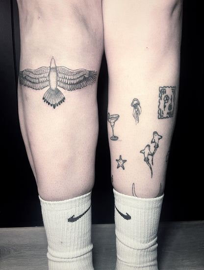 Fineline Bird Tattoos