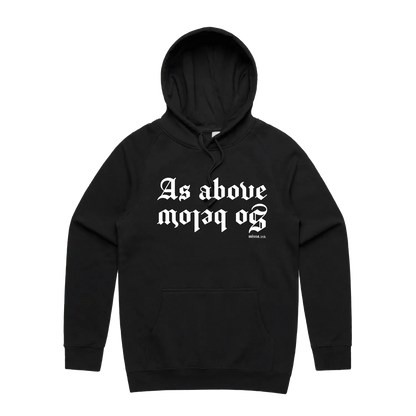 Black front flat lay