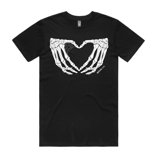 Black front flat lay