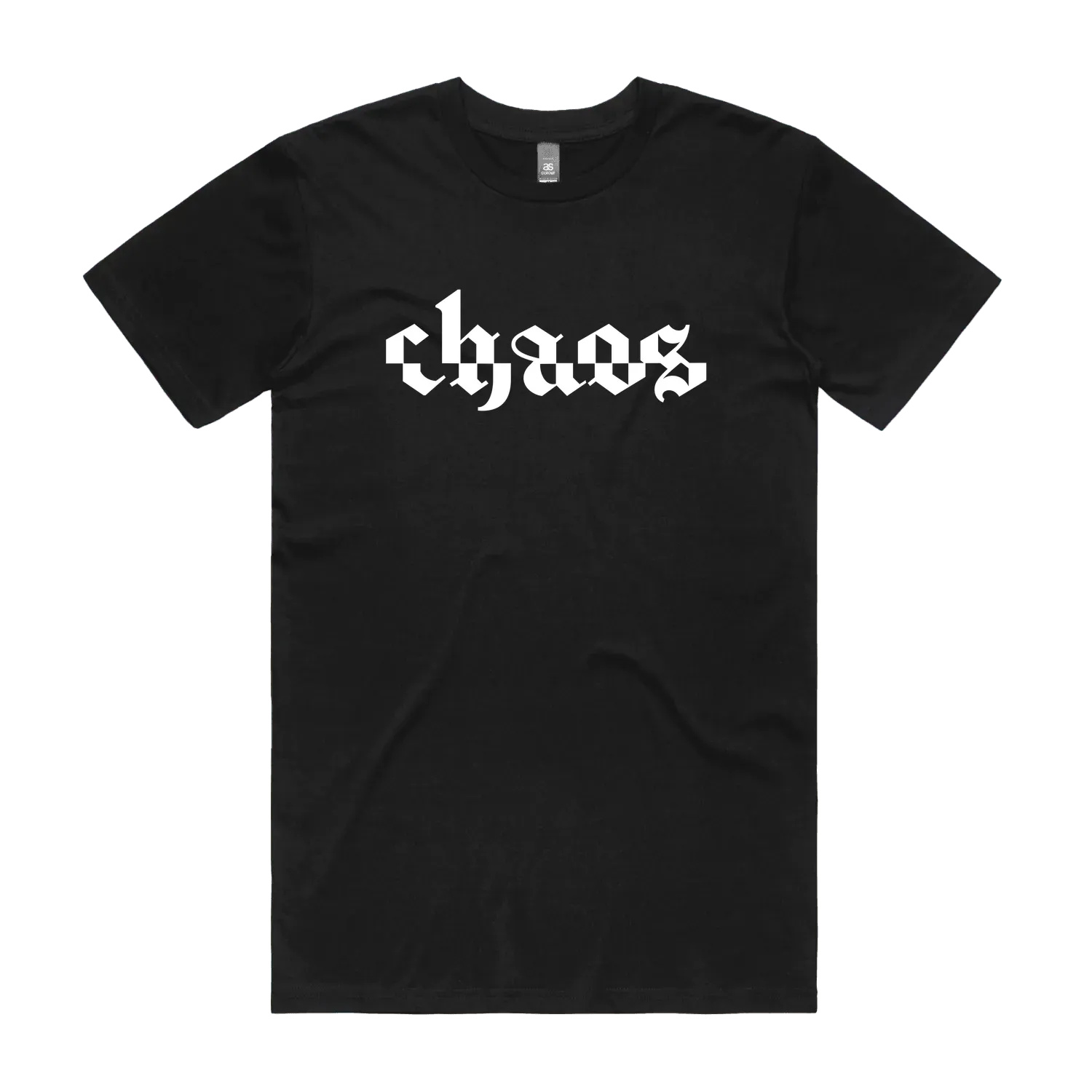 Black front flat lay