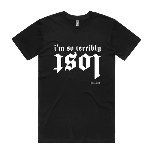 Black front flat lay