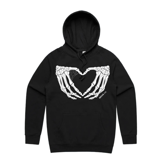 Black front flat lay