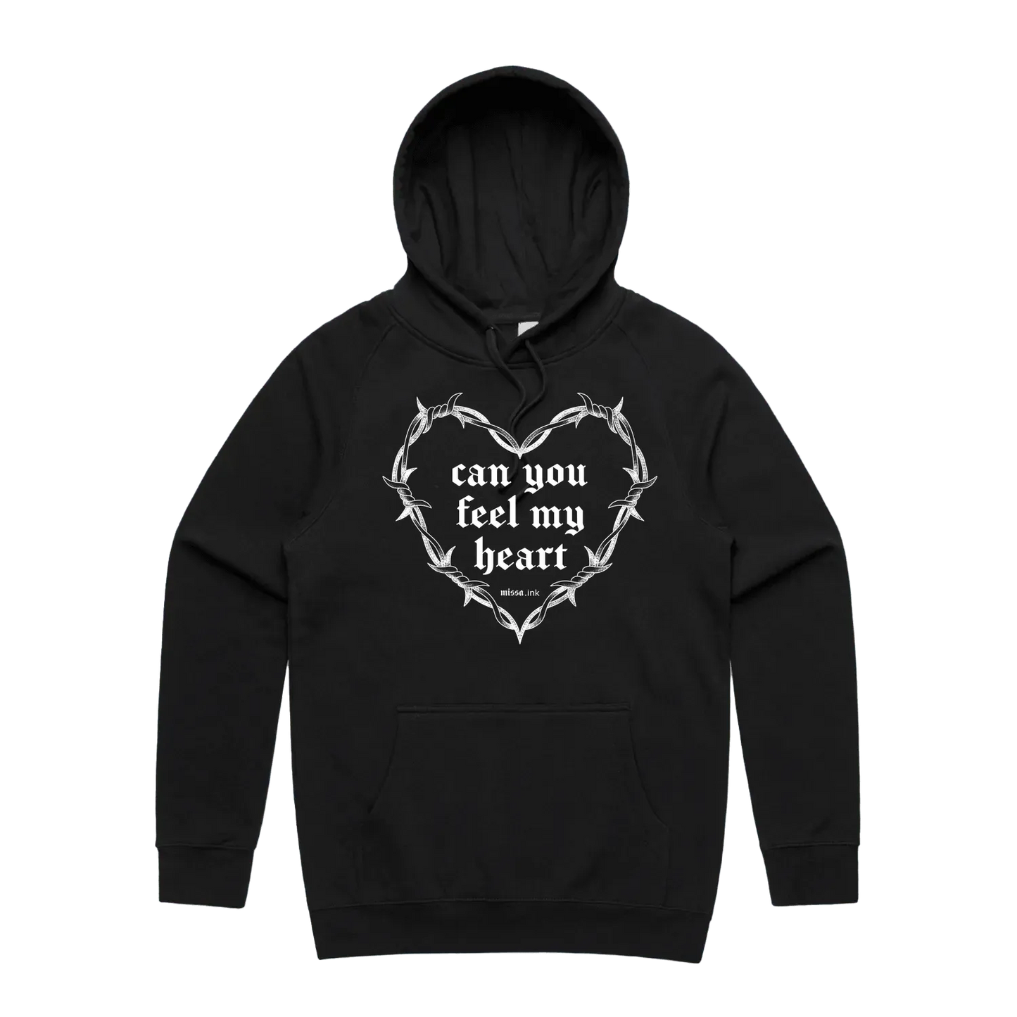 Black front flat lay