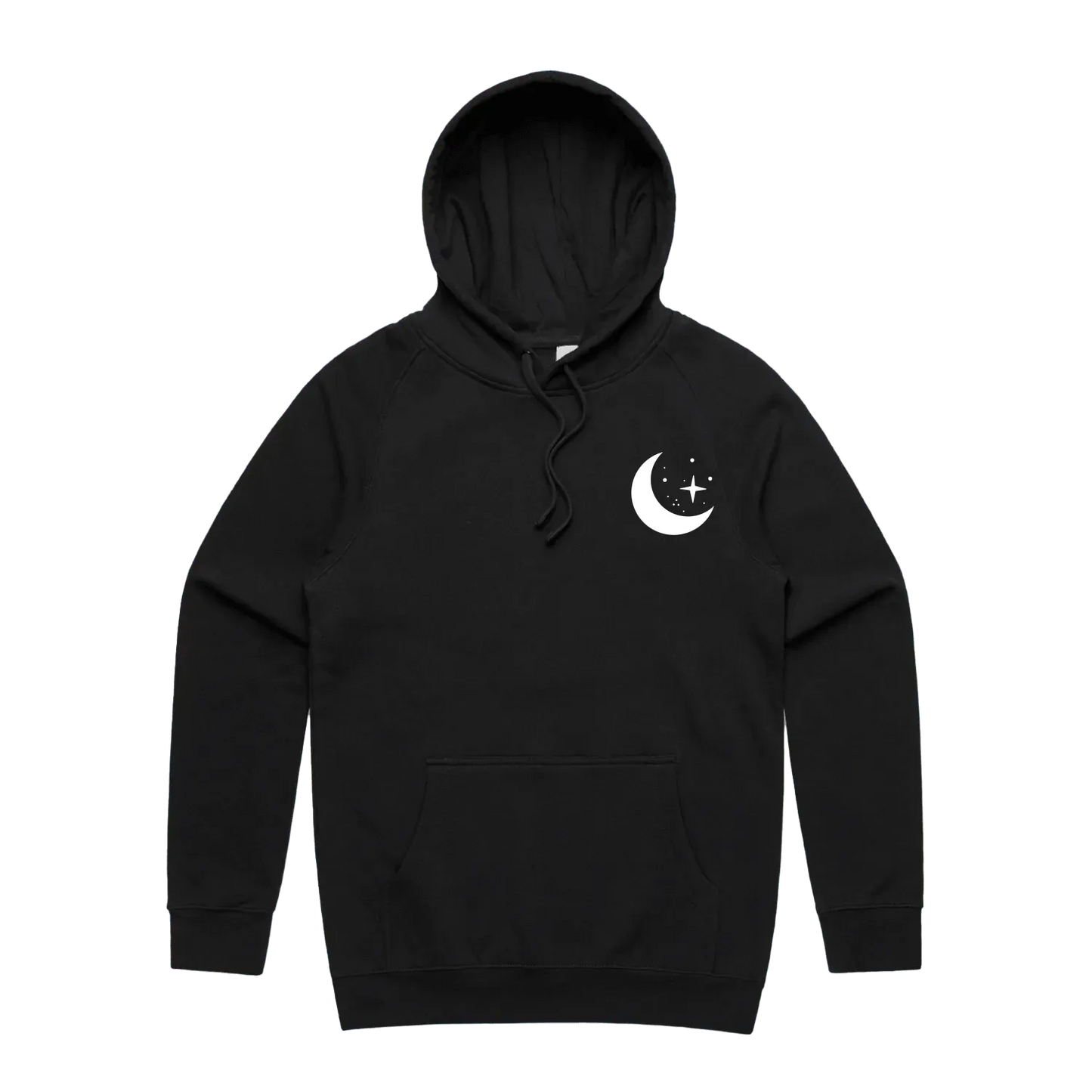 Black front flat lay