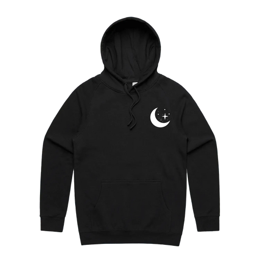 Black front flat lay