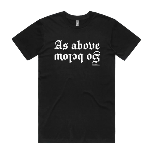 Black front flat lay