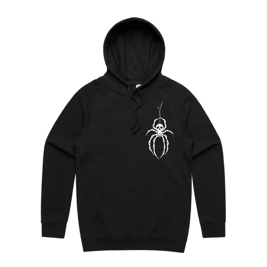 Black front flat lay