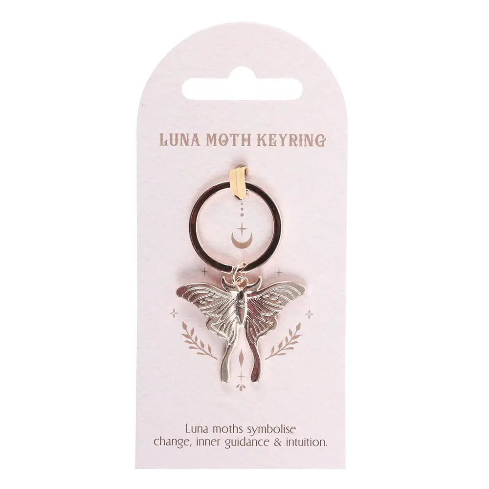 Luna Moth Keyring
