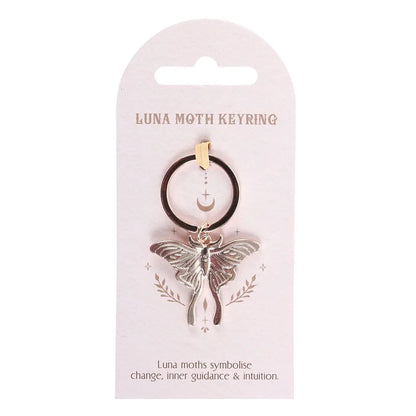 Luna Moth Keyring