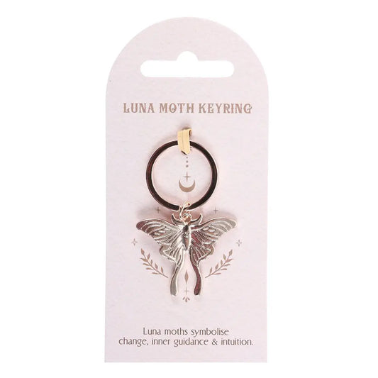 Luna Moth Keyring
