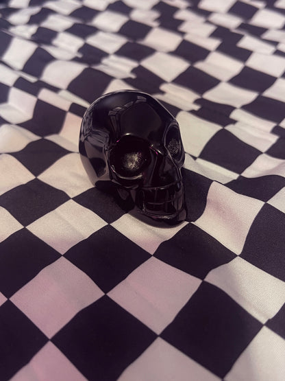 Black Obsidian Crystal Skull
