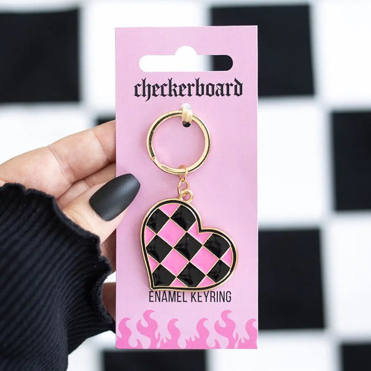 Checkerboard Keyring
